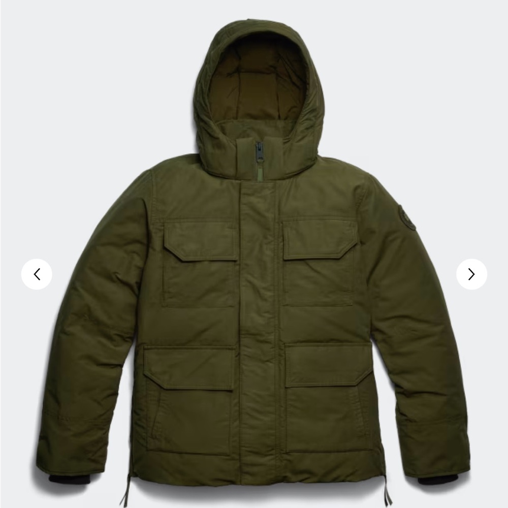 Canada Goose Men's Military Green Hooded Maitland Parka Jacket
